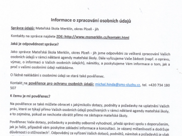 Povinně zveřejňovaná informace- printscreen