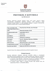 inspekční zpráva-protokol